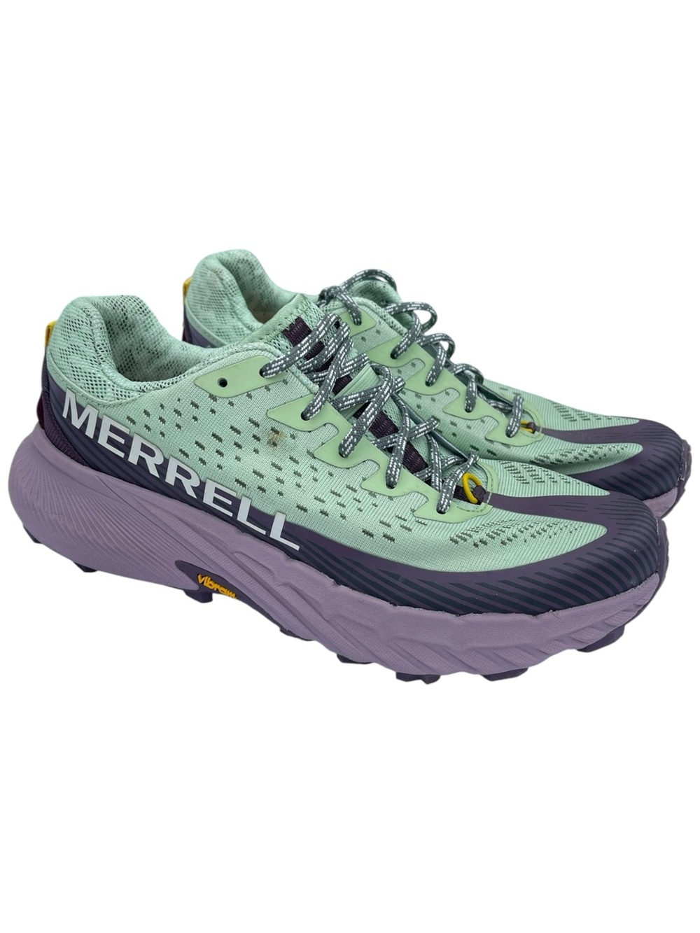 MERRELL Agility Peak 5  Women's Mint & Lavender Trail Running Shoes Size 9